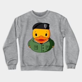 Military Beret Rubber Duck Crewneck Sweatshirt